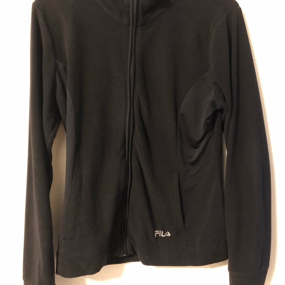 Fila women’s jacket zip up medium black - Picture 2 of 8